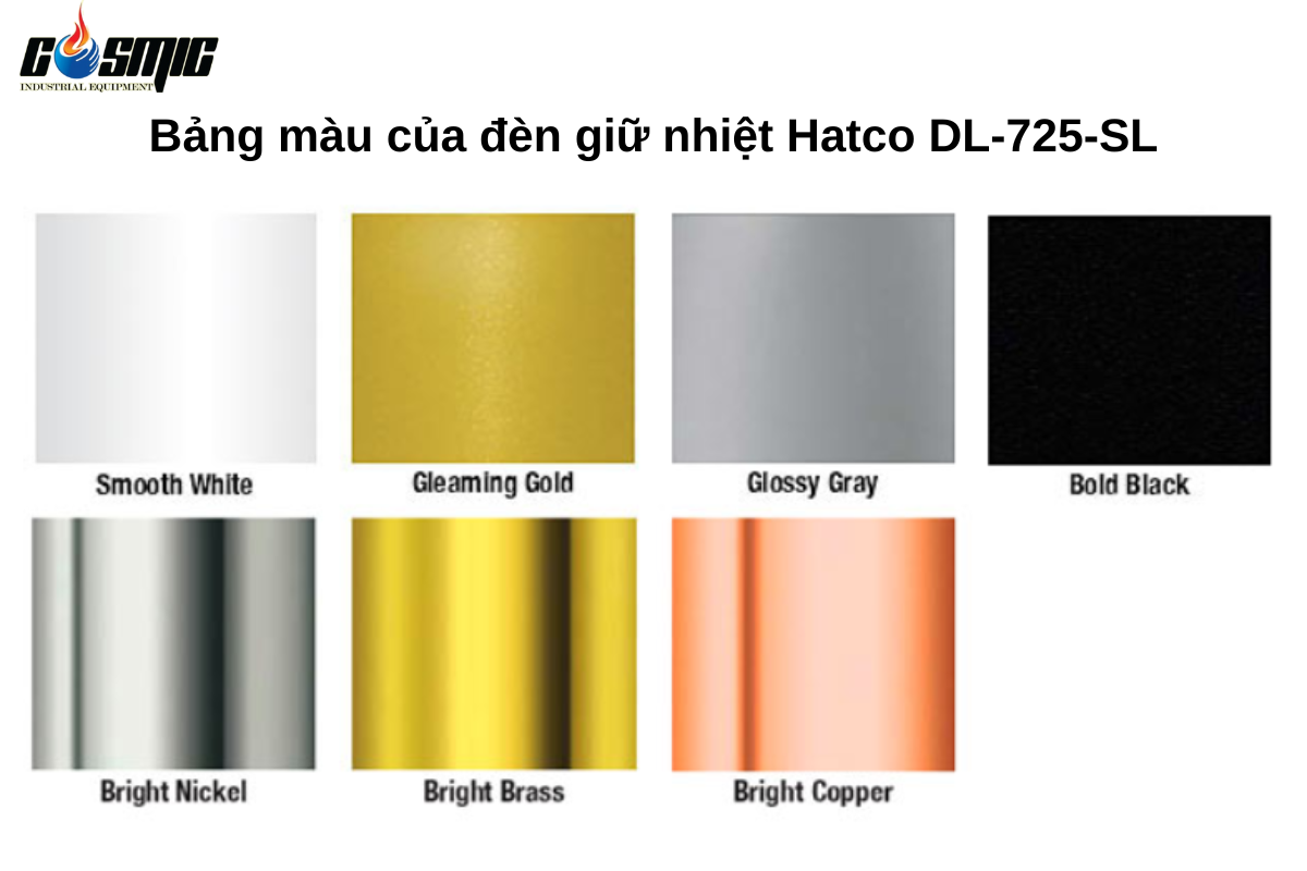 Bảng màu của sản phẩm Hatco DL-725-SL
