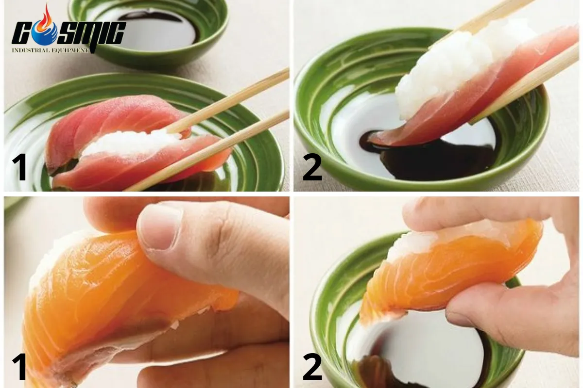 Cách ăn Sushi bằng đũa và bằng tay