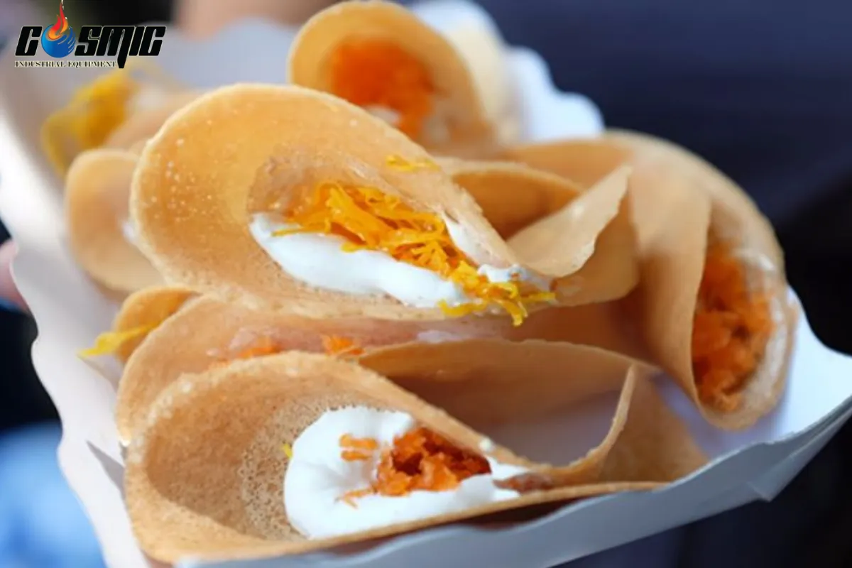 Bánh kẹp được làm từ máy làm bánh Crepe