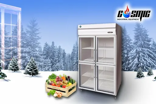 Hệ thống tủ mát cánh kính của Hoshizaki đều được trang bị hệ thống sấy kính