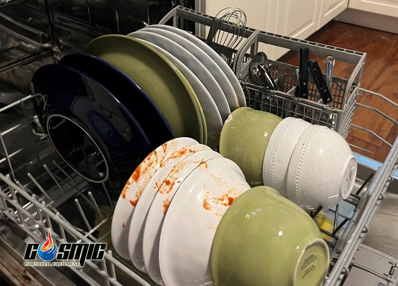 Nhồi nhét quá nhiều bát đĩa sẽ cản trở dòng nước, khiến bát đĩa không sạch đều
