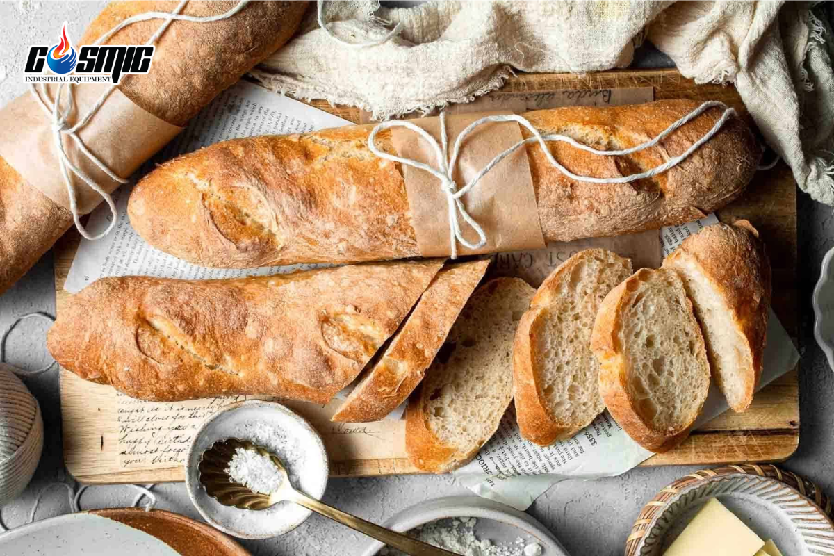 Bánh mì và baguette thường sử dụng bột mì số 13